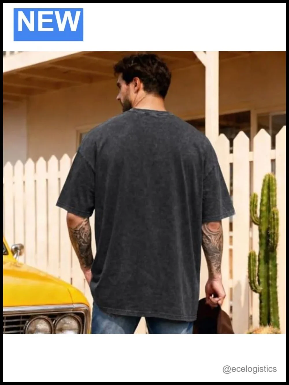 Vintage Cowboy Acid Wash T-Shirt Western Country Concert Oversized Tee